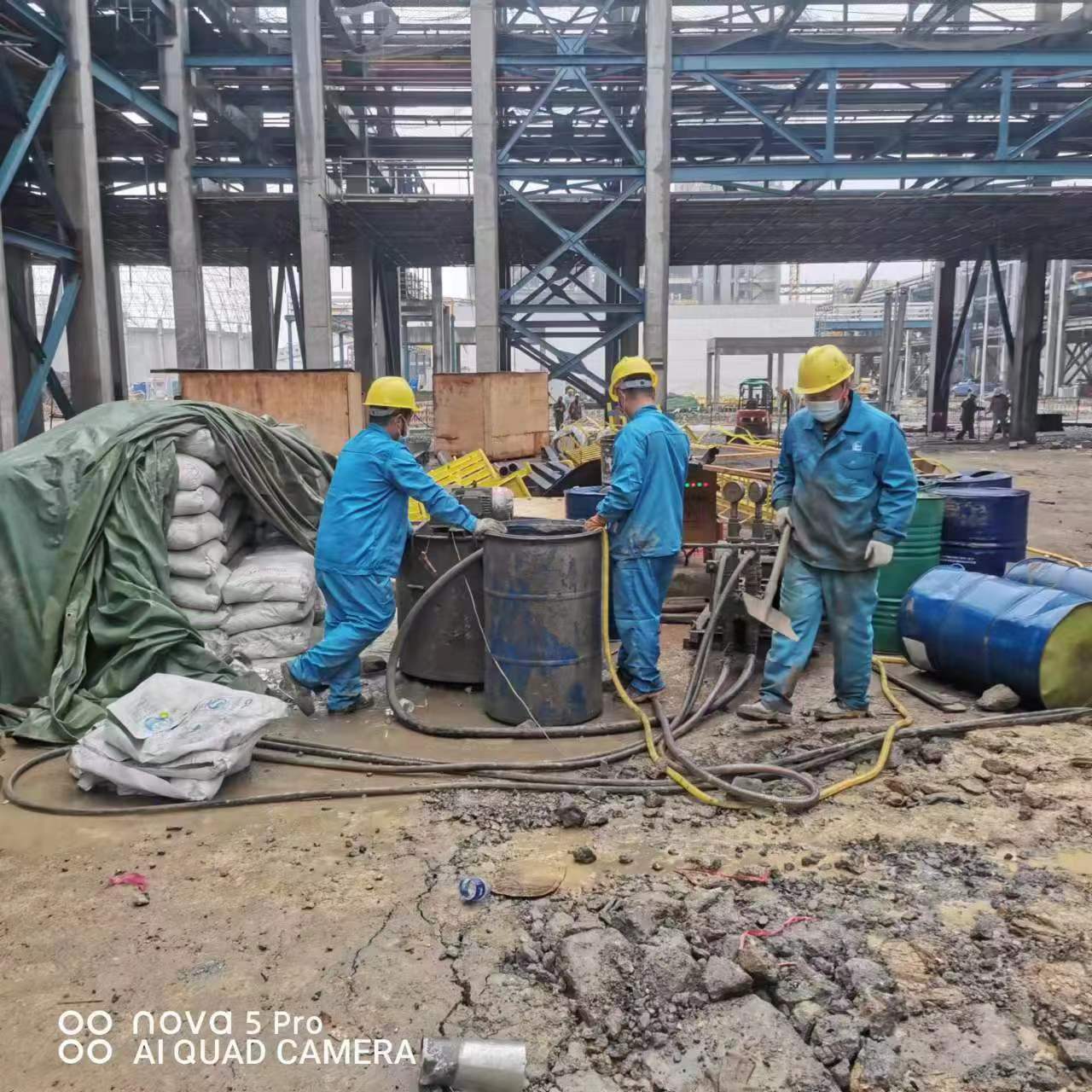 凤县设备基础下沉沉降注浆加固施工